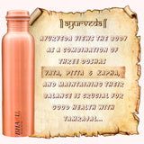 Bharu Plain Copper Bottle 500 ml- Pack of 2