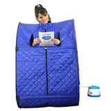 Kawachi Portable Ozone Steam Therapy Ozone Sauna Bath for Health and Beauty Spa at Home (Ozone Sauna Blue)-I133