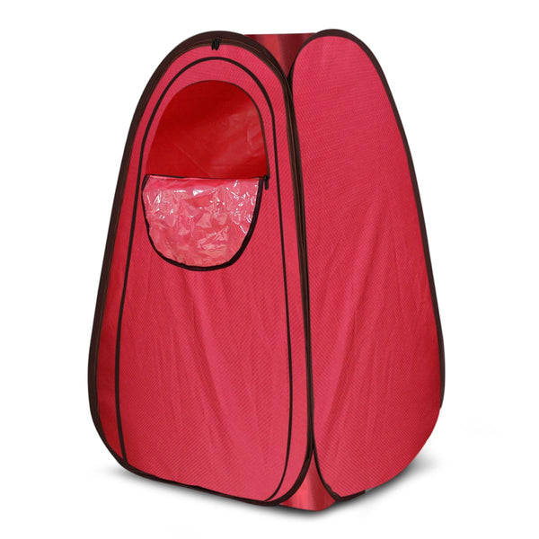 Kawachi Portable Steam Cabin for Steam Sauna Therapy for Slimming and Beauty (Steam Generator not provided) (i88-Reddish Maroon)