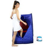 Kawachi Portable Ozone Steam Therapy Ozone Sauna Bath for Health and Beauty Spa at Home (Ozone Sauna Blue)-I133