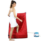Kawachi Portable Ozone Steam Therapy Ozone Sauna Bath for Health and Beauty Spa at Home (Ozone Sauna Red)- I133
