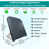 Kawachi 6 Angle Adjustable Patient Lifting Bed Backrest Chair, Cushioned Back with Leather, Washable, Reusable, Non-toxic, Rust Free, Long Lasting, Portable-KW118
