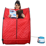Kawachi Portable Ozone Steam Therapy Ozone Sauna Bath for Health and Beauty Spa at Home (Ozone Sauna Red)- I133