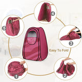 Kawachi Portable Steam Cabin for Steam Sauna Therapy for Slimming and Beauty (Steam Generator not provided) (i88-Pink)