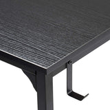 Kawachi 32 Inch Computer Desk, Small Desk, Office Desk with Hook and Pocket, Modern Home Office Desk, Writing Desk, PC Desk, Black KW111