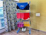 Kawachi 3 Tier Electric Clothes Dryer Stand Stainless Steel Pipe Indoor 1200W Large Capacity 20kg Wet Laundry Air Drying Wardrobe- KW121