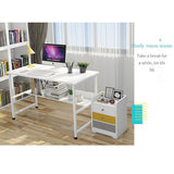 Kawachi Modern Home Bedroom Bedside Table Storage Cabinet with 3 Drawers KW23-White MD