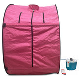 Kawachi Portable Steam Therapy Sauna Bath Single Layer for Health and Beauty Spa at Home- i140-Pink-CP