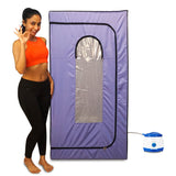 Kawachi Portable Steam Sauna Bath for Home Full Body Personal Sauna at Home Spa with 1.5L 750W Steam Generator, 60 Minute Timer i125