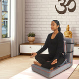 Kawachi Delux 5 Angle Recliner Folding Adjustable Relaxing Buddha Yoga Meditation Chair Backrest Floor Chair i127grey
