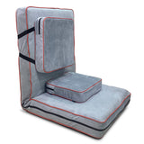 Kawachi Delux 5 Angle Recliner Folding Adjustable Relaxing Buddha Yoga Meditation Chair Backrest Floor Chair i127grey