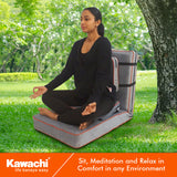 Kawachi Delux 5 Angle Recliner Folding Adjustable Relaxing Buddha Yoga Meditation Chair Backrest Floor Chair i127grey