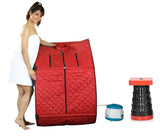 Kawachi Portable Steam Sauna Bath Panchkarma Swedan Machine for Health and Beauty Spa at Home With Stool KC10-Maroon