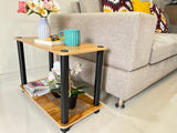 Kawachi Bedside Table Sofa Side End Table Kitchen Stand Book Shelf Display Rack Beige KW78