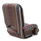 Kawachi 6-Position Adjustable Floor Chair for Yoga and Meditation Folding Lazy Sofa Chair with Armrests, Adults Gaming Chairs for Living Room, Bedroom Chair- KAWY-2