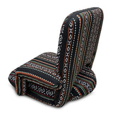 Kawachi 6-Position Adjustable Floor Chair for Yoga and Meditation Folding Lazy Sofa Chair with Armrests, Adults Gaming Chairs for Living Room, Bedroom Chair- KAWY-2