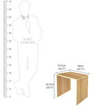 Kawachi LIght Weight Wooden Sofa/Bed Side Nightstane End Table Coffee/Snacks/Centre/Laptop Tabl beige KW107