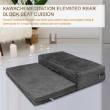 Kawachi Yoga Meditation Floor Chair Seat Cushion Pillow, High-Density Foam Yoga Block -KW115