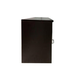 Kawachi Engineered Wood Sofa Side End Bedside Table with Drawer  KW16 Wenge Black