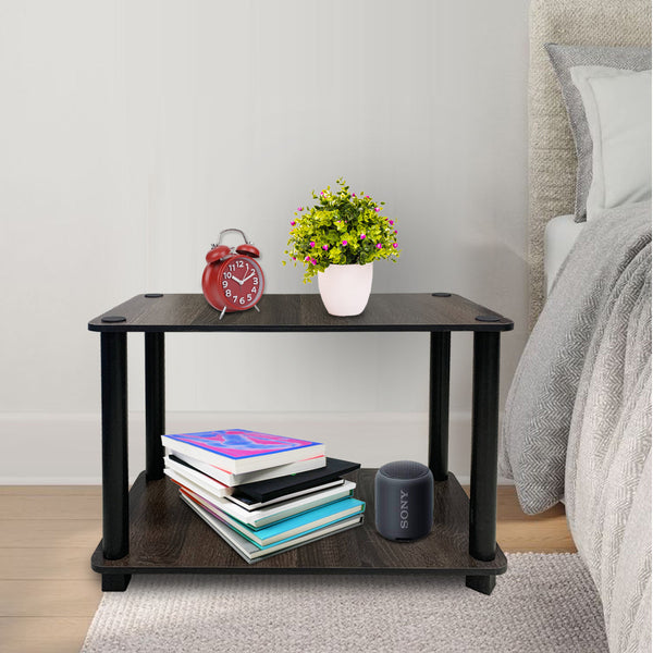 Kawachi Bedside Table Sofa Side End Table Kitchen Stand Book Shelf Display Rack  KW78 Brown