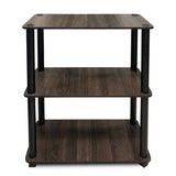 Kawachi Wooden 3-Tier Multi-Purpose Kitchen Accessories Items Storage Rack Shelf Orgnizer Home Kitchen Office Display Rack KW79brown