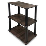 Kawachi Wooden 3-Tier Multi-Purpose Kitchen Accessories Items Storage Rack Shelf Orgnizer Home Kitchen Office Display Rack KW79brown