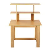 Kawachi Woodit Laptop Table/Study Table/Wooden Computer Desk with Bookshelf (Intel Beige) kw92