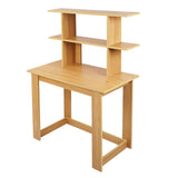Kawachi Woodit Laptop Table/Study Table/Wooden Computer Desk with Bookshelf (Intel Beige) kw92
