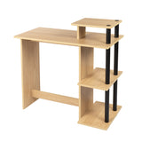 Kawachi Home Compact Laptop Table Notebook Computer Desk with Printer, Book, Files Shelves KW95-Beige