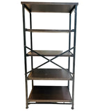 Kawachi 5 Tier Open Shelf Microwave Oven Stand Kitchen Storage Rack Organizer Wenge Black KR kw89