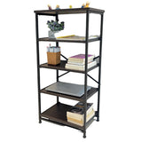 Kawachi 5 Tier Open Shelf Microwave Oven Stand Kitchen Storage Rack Organizer Wenge BlackKW89