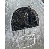Kawachi Portable Full Body Steam Cabin for Steam Sauna Therapy for Slimming and Beauty (Steam Generator not provided)- i88-Silver