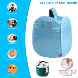 Kawachi Portable Steam Therapy Sauna Bath Can Relieve Fatigue, Lose Weight for Health and Beauty Spa at Home Sky Blue-i136