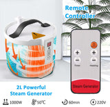 Kawachi Portable Steam Therapy Sauna Bath Can Relieve Fatigue, Lose Weight for Health and Beauty Spa at Home Sky Blue-i136