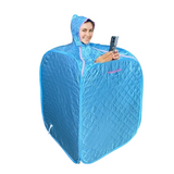 Kawachi Portable Steam Therapy Sauna Steam Bath Cabin Without Steam Generator- i135-Steam Cabin-Sky Blue