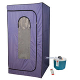 Kawachi Portable Steam Sauna Bath for Health and Beauty | Foldable Detox Spa with 2L Steam Generator | Home Use for Weight Loss, Skin Glow, Stress Relief & Relaxation- i141-Light Violate-CP