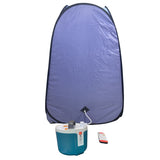 Kawachi Portable Steam Sauna Bath for Home Full Body Personal Sauna at Home Spa with 2 L 1000W Steam Generator- i139-Violet-CP