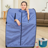 Kawachi Portable Steam Therapy Sauna Bath Single Layer for Health and Beauty Spa at Home- i140-Violet-CP