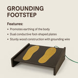 Kawachi Zero Volt Foot Rest – Grounding Footrest for Under Desk | Anti-Fatigue Support for Back & Knee Pain Relief | Improves Posture, Comfort & Sleep | Ergonomic Design for Home & Office-KW129