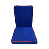Kawachi Portable Relaxing Meditation Chair Folding Back Support Yoga Chair Study, Reading Floor Chair i113-Velvet Blue