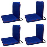 Kawachi Portable Relaxing Meditation Chair Folding Back Support Yoga Chair Study, Reading Floor Chair Pack of 4