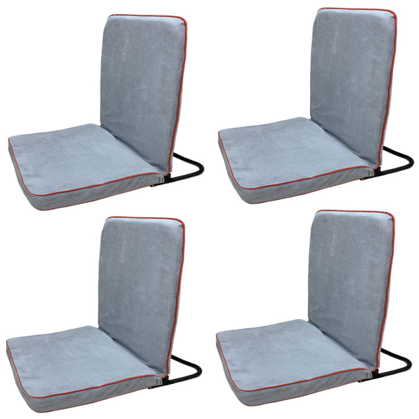 Kawachi Portable Relaxing Meditation Chair Folding Back Support Yoga Chair Study, Reading Floor Chair Pack of 4