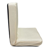 Kawachi Premium Quality Linen Fabric 5-Angle Adjustable Folding Recliner Backrest Floor Chair Ideal for Relaxation, Meditation, Yoga Chair- i116