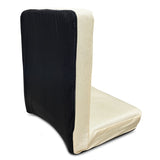 Kawachi Premium Quality Linen Fabric 5-Angle Adjustable Folding Recliner Backrest Floor Chair Ideal for Relaxation, Meditation, Yoga Chair- i116