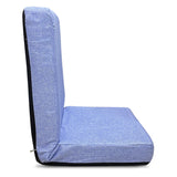 Kawachi Premium Quality Linen Fabric 5-Angle Adjustable Folding Recliner Backrest Floor Chair Ideal for Relaxation, Meditation, Yoga Chair- i116