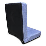 Kawachi Premium Quality Linen Fabric 5-Angle Adjustable Folding Recliner Backrest Floor Chair Ideal for Relaxation, Meditation, Yoga Chair- i116