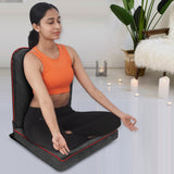 Kawachi Meditation and Yoga Floor Chair with back support - I83-dark grey