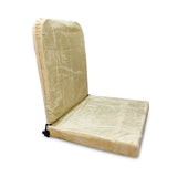 Kawachi Meditation and Yoga Floor Chair with Back Support - Beige