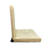 Kawachi Meditation and Yoga Floor Chair with Back Support - Beige