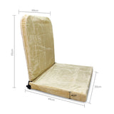 Kawachi Meditation and Yoga Floor Chair with Back Support - Beige